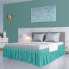 PiccoCasa Elastic Ruffled Brushed Soft Platform Drop Bed Skirts 16" 1 Pc - 2 of 3