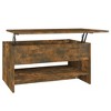 vidaXL Coffee Table Smoked Oak Engineered Wood 31.5 x 19.7 x 15.7 in - 2 of 4