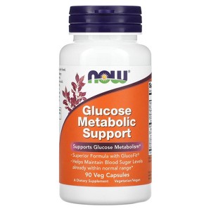 NOW Foods Glucose Metabolic Support, 90 Veg Capsules - 1 of 4