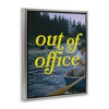 Stupell Industries Out of Office Lake View Black Framed Floater Canvas Wall Art - 3 of 4