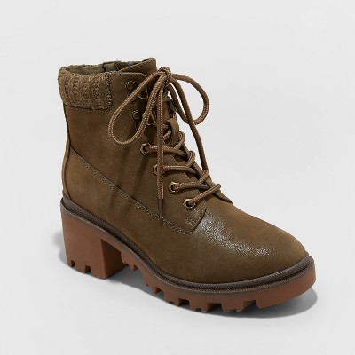 heeled walking boots