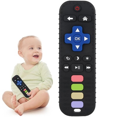 Baby Remote Shape Teether Toy Chew Toy,TV Remote Control Shape Teething Relief Baby Toys for Infants