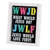 Dicksons FRMWDW-810-49 WWJD He Would Love First Rainbow Colors 11 x 9 Inch Wood and Glass Shadow Box Wall and Tabletop Frame - 2 of 3