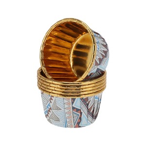 Unique Bargains Cupcake Liners White Colorway Disposable Laminated Paper Multicolor 2.76"x1.54" 50 Pcs - 1 of 4