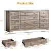 12-Drawer Wooden Dresser - Wide TV Stand for 65" TV, Modern Clothes Storage for Bedroom & Living Room - 2 of 4