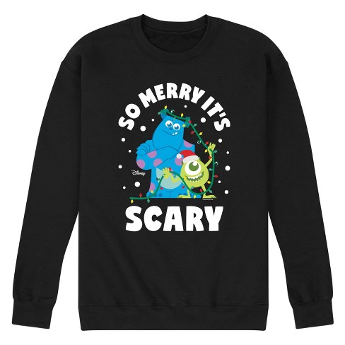 Men's - Monsters, Inc. - Mike and Sulley So Merry It's Scary Graphic Fleece Sweatshirt - image 1 of 4