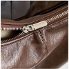 Generic Slouchy PU Leather Hobo Bags Women Trendy Underarm Shoulder Bag Retro Satchel Tote - 3 of 4