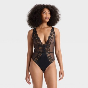 Women's Lingerie Bodysuit - Auden™ Black - 1 of 3