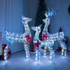 Tangkula 3-Piece Iridescent Reindeer Family Set Christmas Pre-Lit Deer w/ 230 LED Lights - 3 of 4