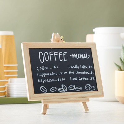 2 Pack Tabletop Chalkboard Sign With Base Stand 8 X12 Inch Menu Chalk Board S