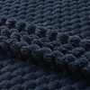 Kate Aurora Leylani Ultra Soft & Plush Luxurious Accent Throw Blanket - 50 in. W x 60 in. L - Navy - 4 of 4