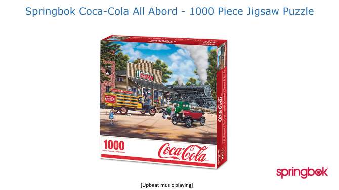Springbok Coca-Cola All Aboard Puzzle 1000pc, 2 of 6, play video