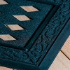 Evergreen Black Scroll Sassafras Floor Mat Indoor Outdoor Rubber Tray 18"x30" Fits Sassafras Inserts 10"x22" black - 2 of 4