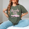 Simply Sage Market Women's Beverly Hills Retro Car Short Sleeve Garment Dyed Tee - 2 of 2