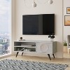 HomeStock Cloud TV Unit Wooden-Legged TV Stand 43 Inches Stone -Uv Print - 3 of 4