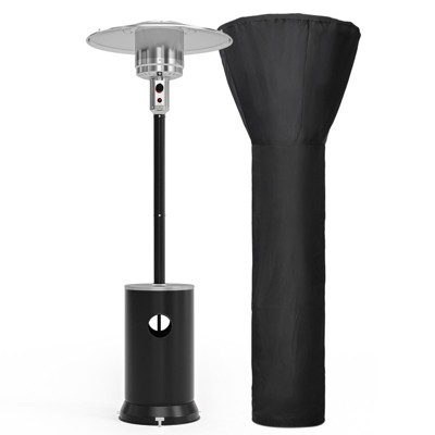 Pamapic 48000 BTU Freestanding Propane Patio Heater with Cover