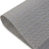 Dainty Home Park Avenue Woven Vinyl Reversible Rectangular Placemats with Metallic Weave Set Of 6 - 2 of 3