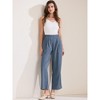 INSPIRE CHIC Women's Dressy Casual Wide Leg Business Work High Waist Suit Pants - 3 of 4