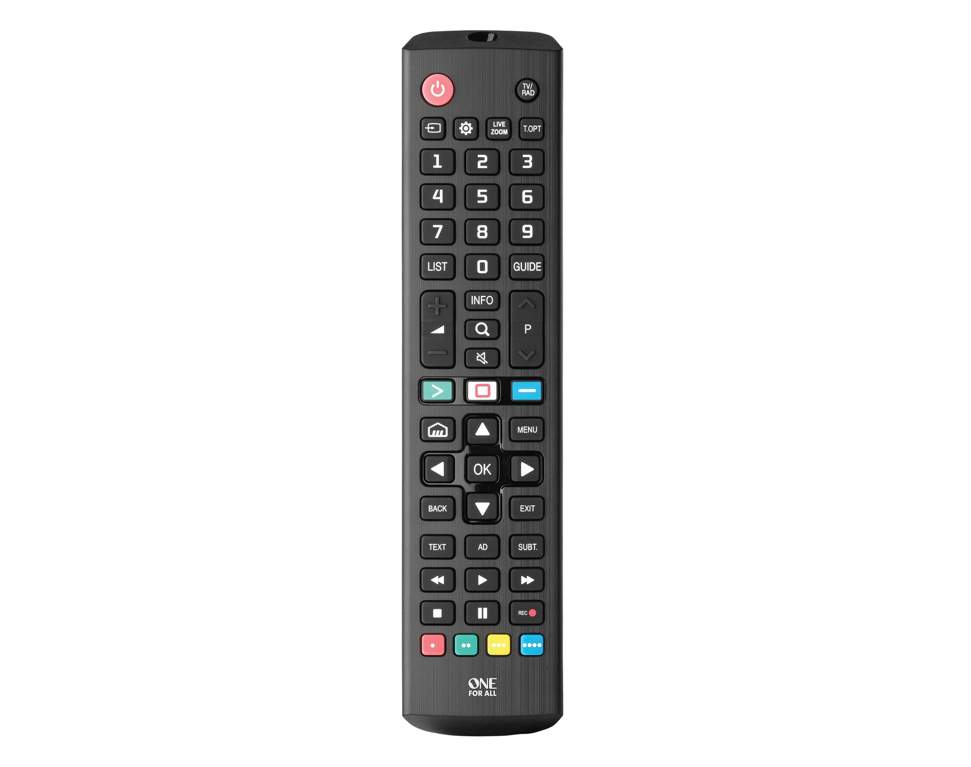 One For All® Replacement Remote for LG® TVs in Black