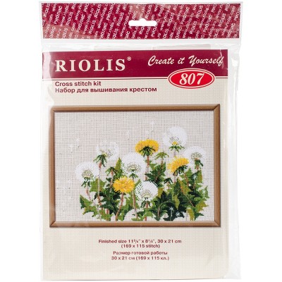 RIOLIS Counted Cross Stitch Kit 11.75"X8.25"-Dandelions (15 Count)