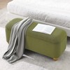 CAVINAS Rectangular Polyester Storage Ottoman Bench with Tufted Waffle Stitch Top,Storage Benches for Living Room,Bedroom - 4 of 4