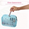 Unique Bargains Portable PVC Clear Zipper Makeup Bag Organizers 1 Pc - 3 of 4