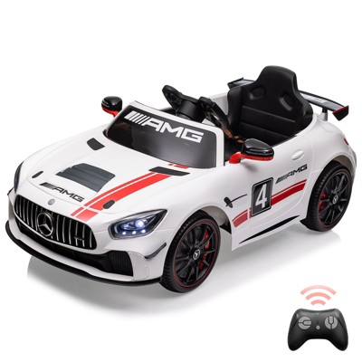 12V Ride on Car for Kids with Remote Contorl, Licensed Benz AMG Electric Vehicles Battery Powered Sports Car, for 3-8 Years Boys Girls