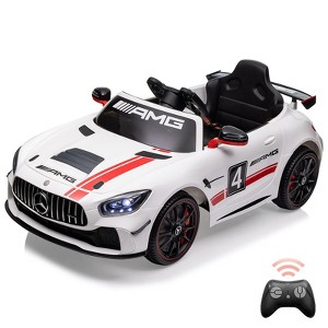 12V Ride on Car for Kids with Remote Contorl, Licensed Benz AMG Electric Vehicles Battery Powered Sports Car, for 3-8 Years Boys Girls - 1 of 4