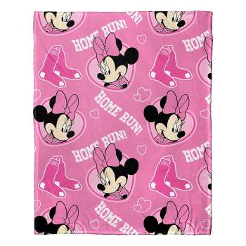 MLB Boston Red Sox Minnie Silk Touch Throw Blanket and Hugger