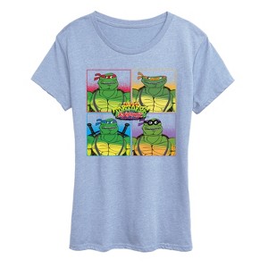 Women's - Teenage Mutant Ninja Turtles - TMNT Group Short Sleeve Graphic T-Shirt - 1 of 3