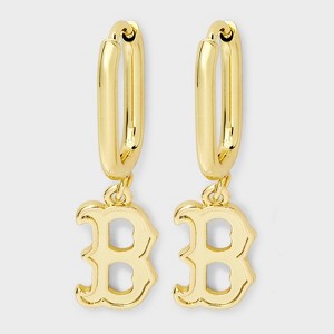 Bijoux Sport by Luv Aj MLB Gold Logo Huggie Earrings - 1 of 3