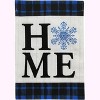 Snowflake Home Burlap Winter House Flag 40" x 28" Briarwood Lane - 3 of 4