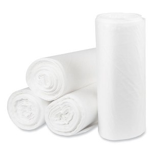 Pitt Plastics Eco Strong Plus Can Liners, 40 gal, 14 mic, 40 x 46 Natural, 250/Carton - 1 of 4