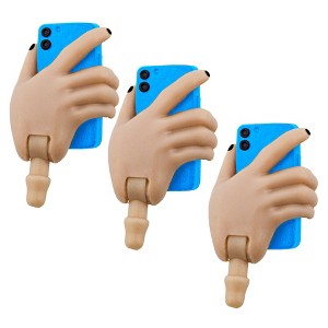 Cell Phone Accessory Hand for Figures Toy Company Ultimate 6 Inch Female Figures [White Skin Blue Phone] (Set of Three) - 1 of 4