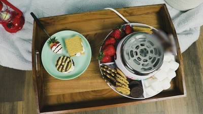 Jet-Puffed White Electric S'mores Maker with Stainless Steel Grate