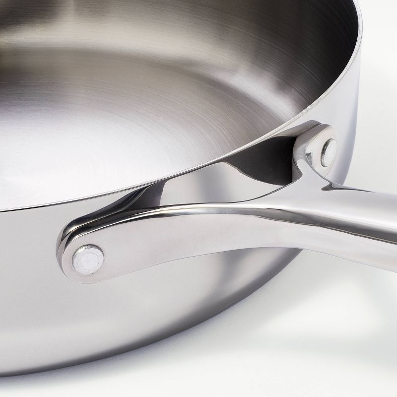 5qt Stainless Steel Saute Pan Silver - Figmint&#8482;, 5 of 10