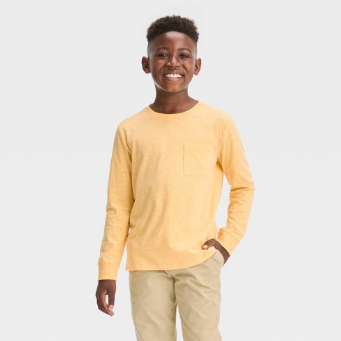 Boys' Long Sleeve Camo T-shirt - Cat & Jack™ Olive Green : Target