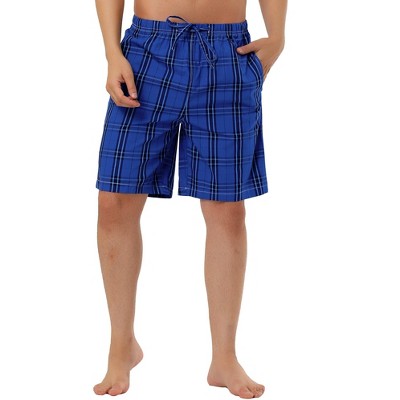 Lars Amadeus Men's Sleepwear Striped Elastic Waist Lounge Pajama Shorts