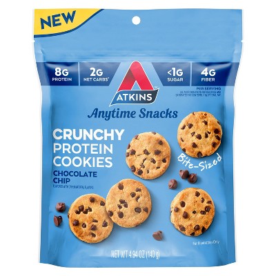 Atkins Crunchy Protein Cookies - Chocolate Chip - 4.94oz/1ct