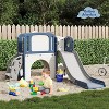8-in-1 Toddler Slide & Climber, Kids Playground with Basketball Hoop, Tunnel & Rocking Toy for Indoor Outdoor Use - 2 of 4