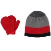 Grand Sierra Kids' 2-4 Striped 2-Piece Winter Beanie and Mitten Set - 4 of 4