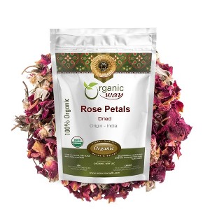 Organic Rose Petals Dried 4 Oz - 1 of 4