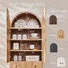 SinCiDo Arched Cabinet, 71 "High Pantry Cabinet, with Adjustable Shelves and 2 Large Drawers, Cabinet, for Living Room, Bathroom, Kitchen - 2 of 4