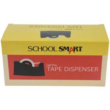 School Smart Tape Dispenser with Interchangeable 1 or 3 Inch Core, Black