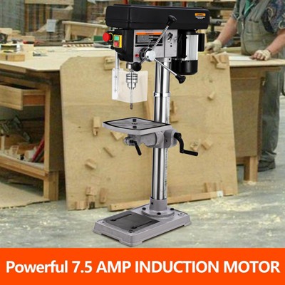 13 in Floor/Benchtop Drill Press, with Swing-away Safety Guard,  0-45° Tilting Worktable, Tabletop Drilling Machine for Wood Metal