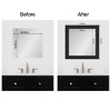 Amanti Art Mirror Makeover Bathroom Mirror Frame Border Kit - Fully Assembled Peel and Stick Frame - Mirror NOT Included - Shipwreck  Narrow Trim - 4 of 4