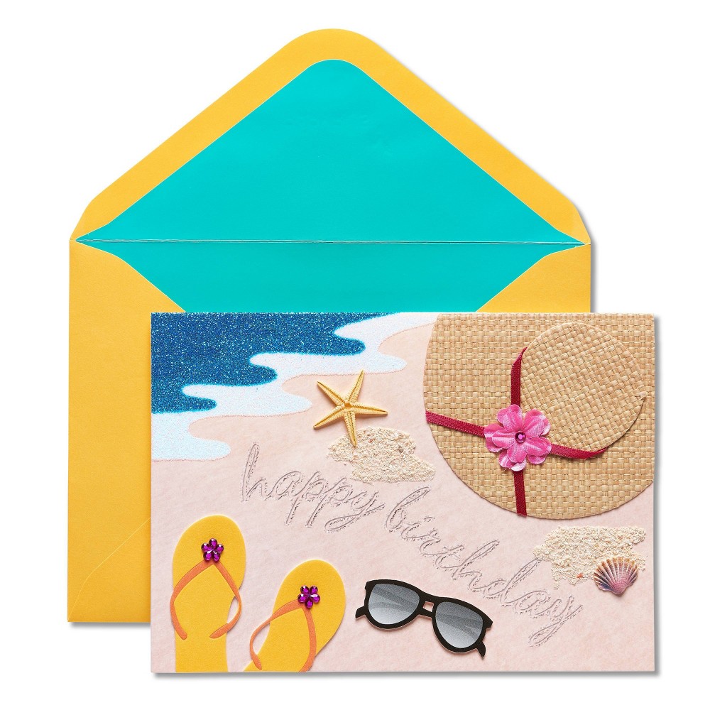 Photos - Envelope / Postcard Beach Scene Birthday Card - PAPYRUS