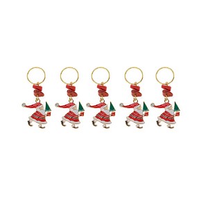 Unique Bargains Christmas Elements Hair Ring Pendants 6 Pcs - 1 of 4