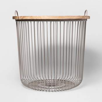 Large Metal Wire Basket Gold - Threshold™ : Target