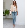 Womens Mesh Cardigan Open Front Batswing Sleeve Shrugs Lightweight Semi-Sheer Floral Cardigan - 4 of 4
